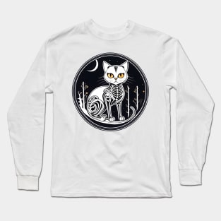 Cat skeleton Long Sleeve T-Shirt